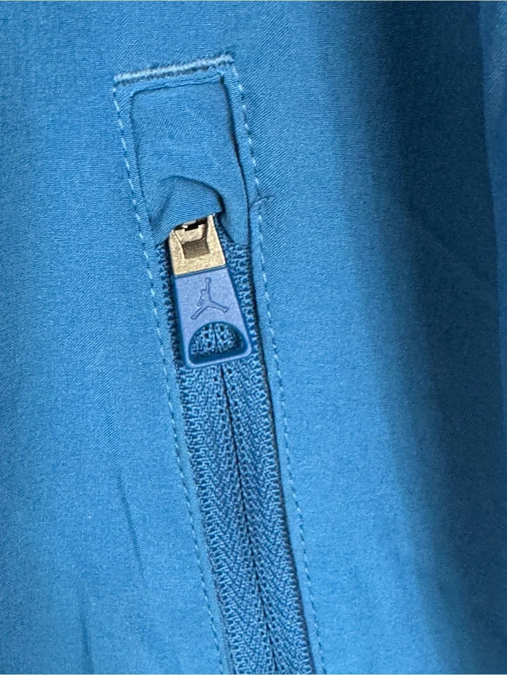 Jordan Sport Nike Dri Fit Blue Throwback Warm Up JAM Jacket Windbreaker Large